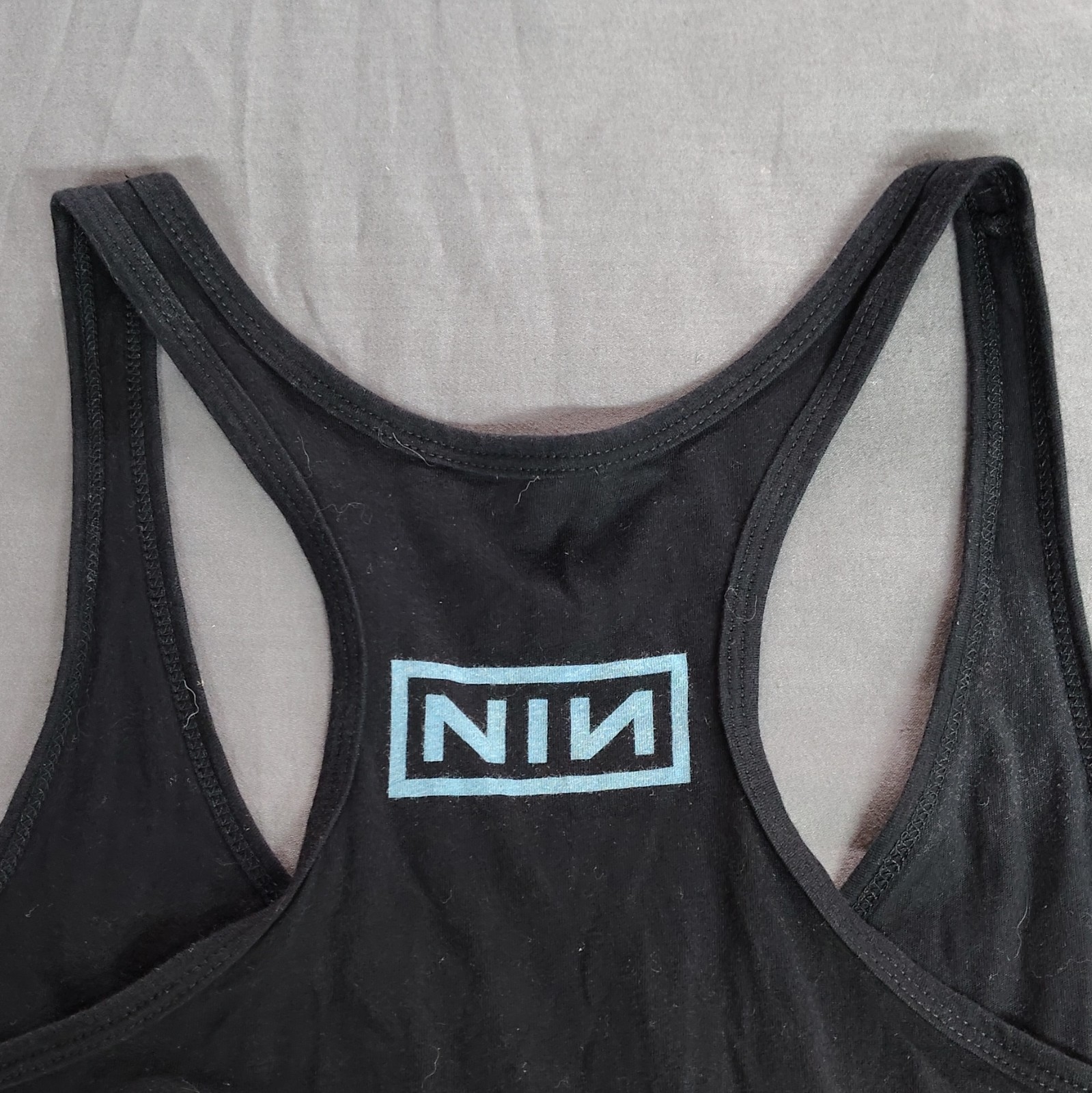NIN Womens Singlet Size Medium Black Sleeveless Tank Nine Inch Nails Band