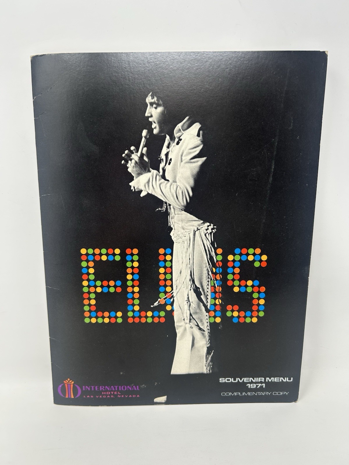 Vintage 1971 Elvis Presley International Hotel Menu