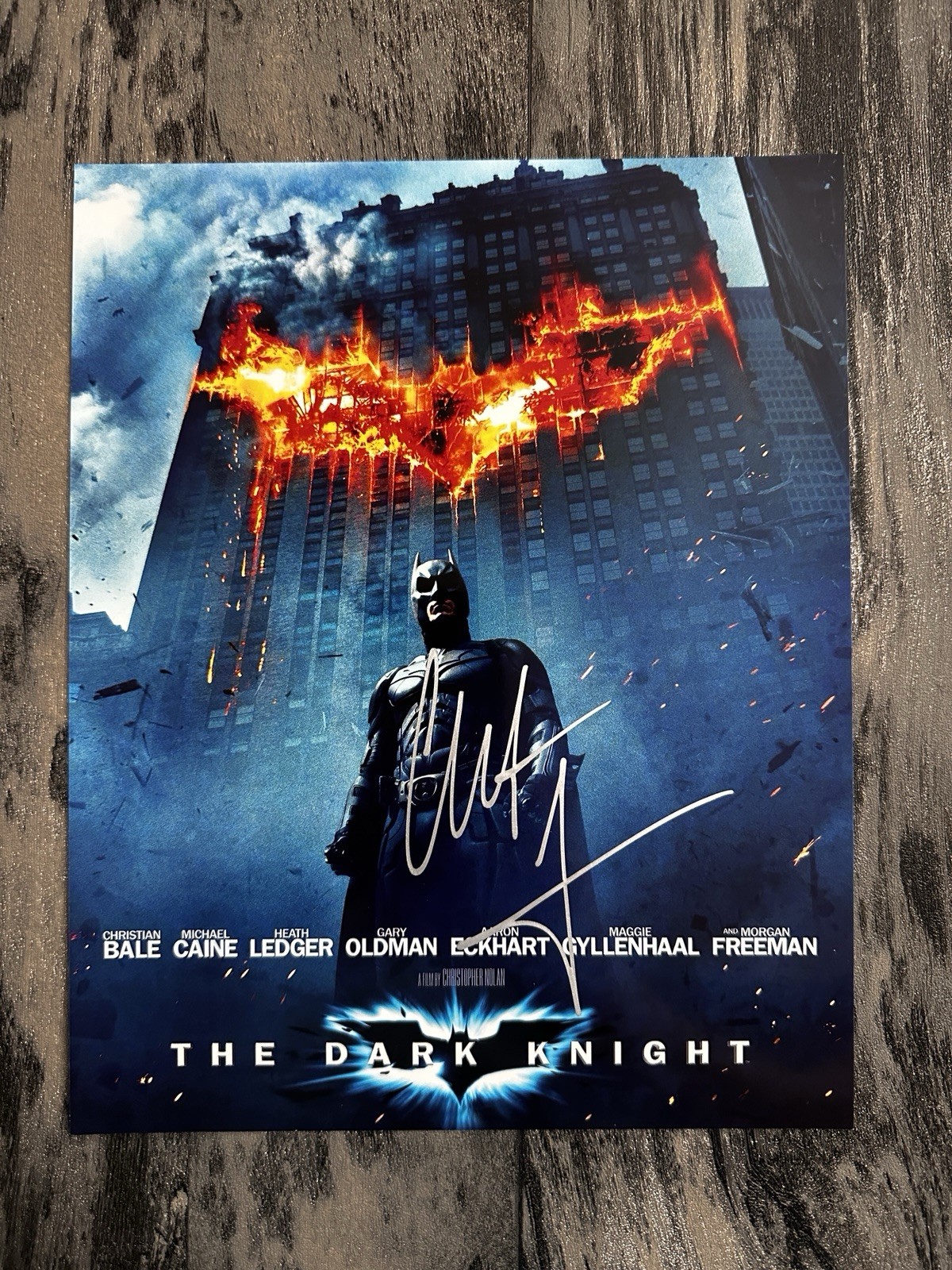 The Dark Knight Signed Movie Photo