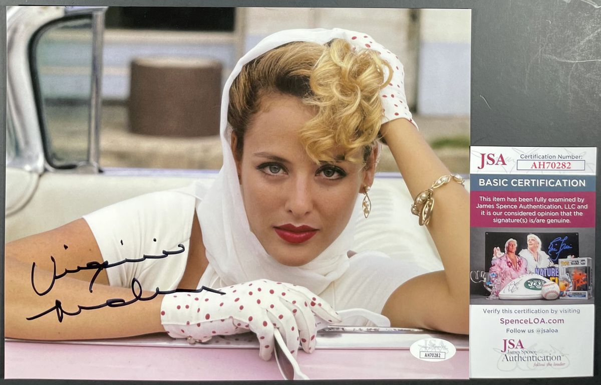 Virginia Madsen Signed The Hot Spot 8×10 Photo Autograph Dolly Harshaw JSA COA