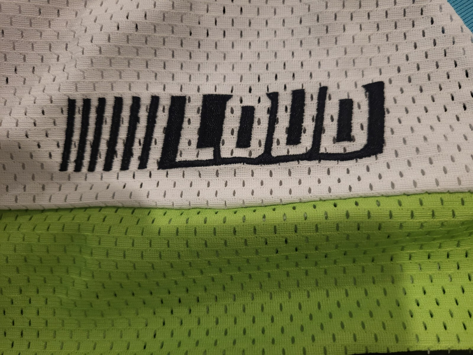 Rolling Loud x Forever 21 RL Oversized Jersey XS Green Mesh Moto Cross Music