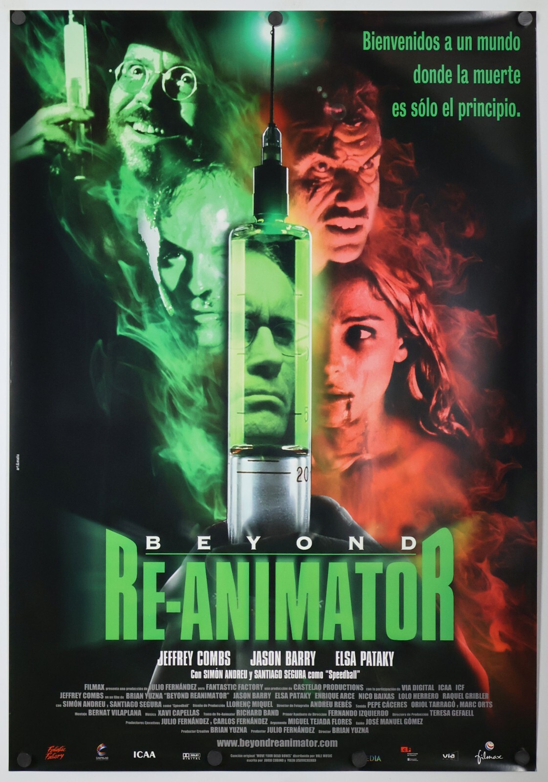 Beyond Re-Animator – original movie poster – 27×40 – 2003 – Great horror – Combs