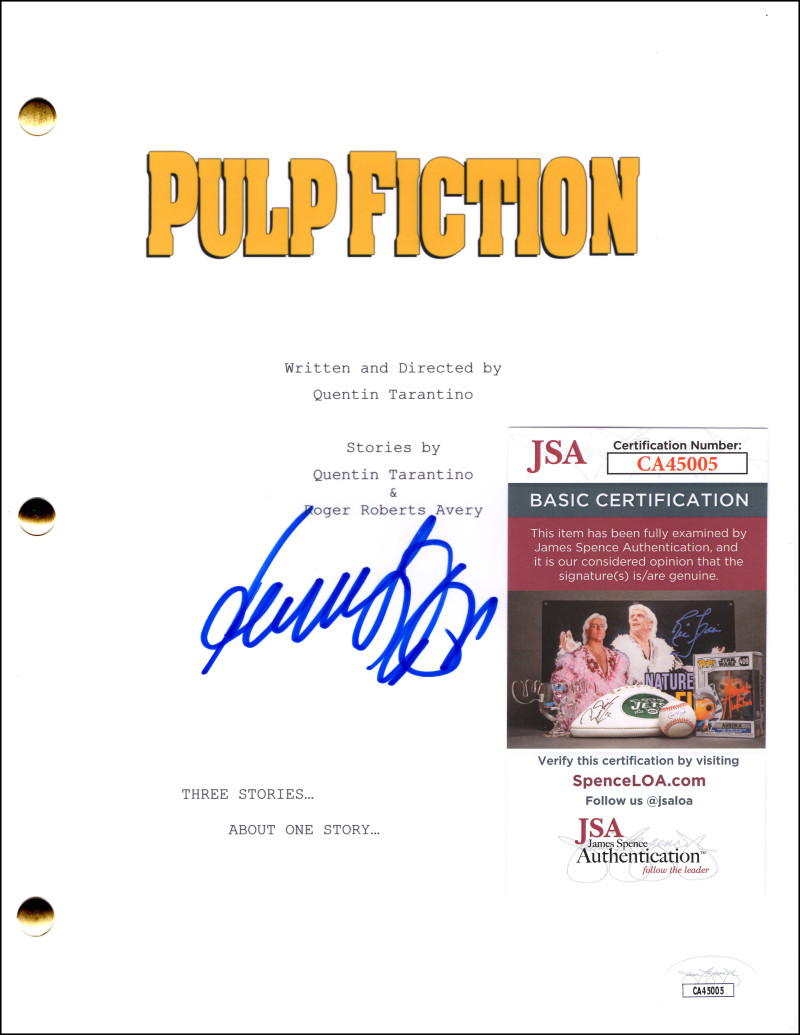 Samuel L Jackson Signed Autograph Pulp Fiction Movie Script Screenplay – JSA COA