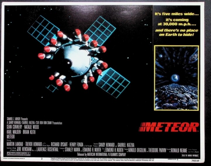 Original Meteor 1994 Movie Lobby card Set of 8