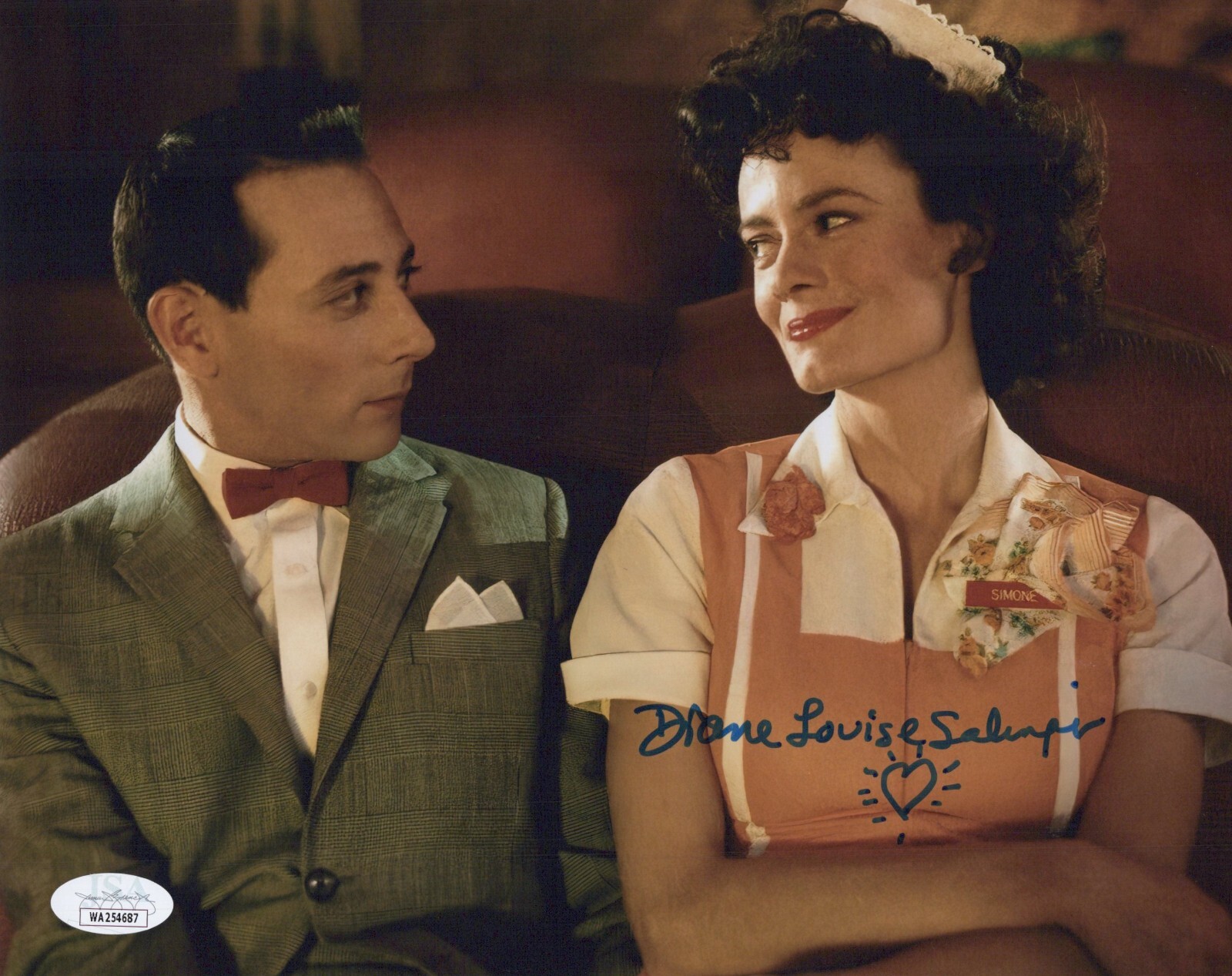 DIANE SALINGER Signed PE-WEE’S BIG ADVENTURE 8×10 Photo Autograph JSA COA Cert