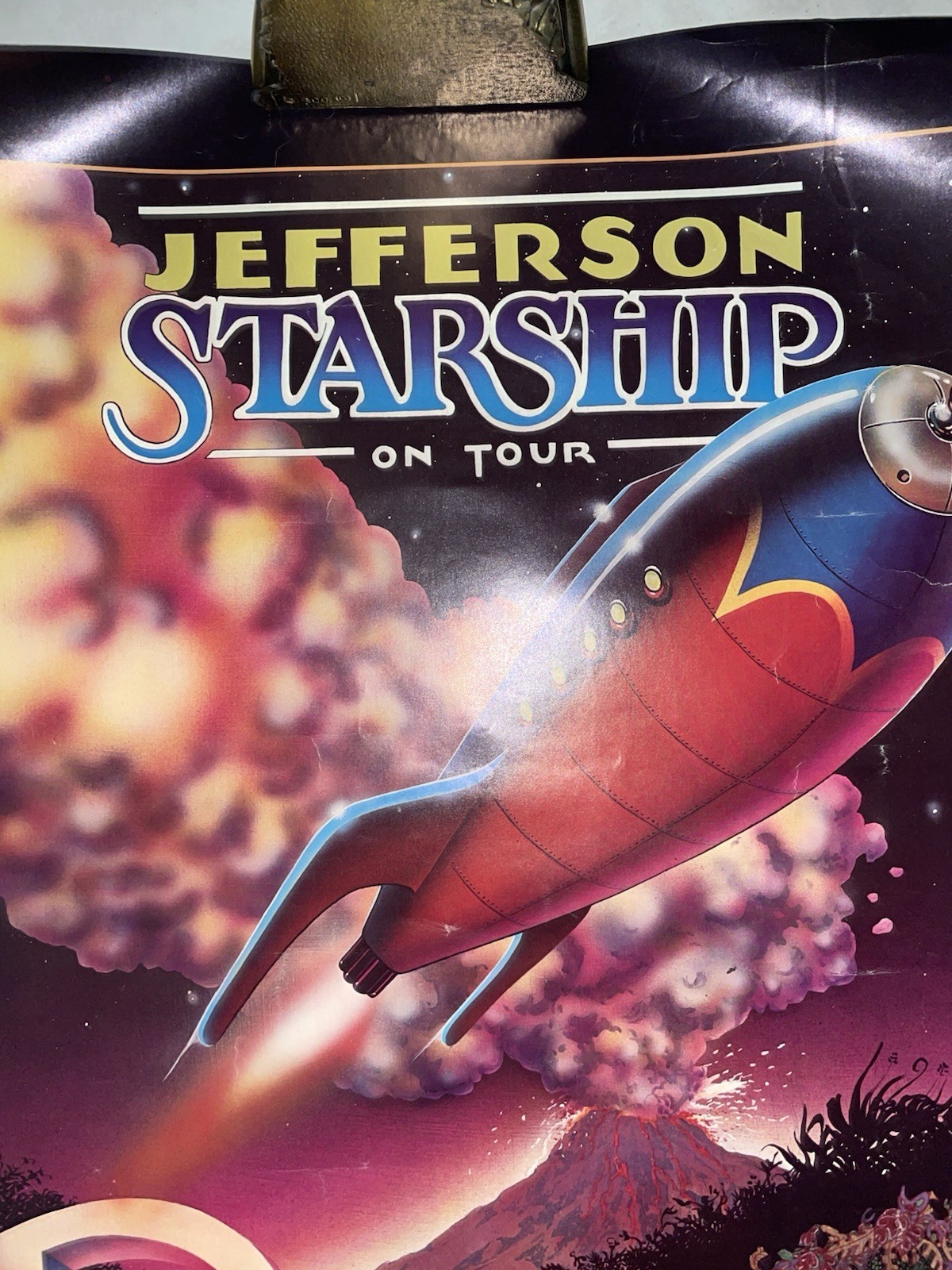 Vintage 1977 Pat Ryan Jefferson Starship Poster – 28×20