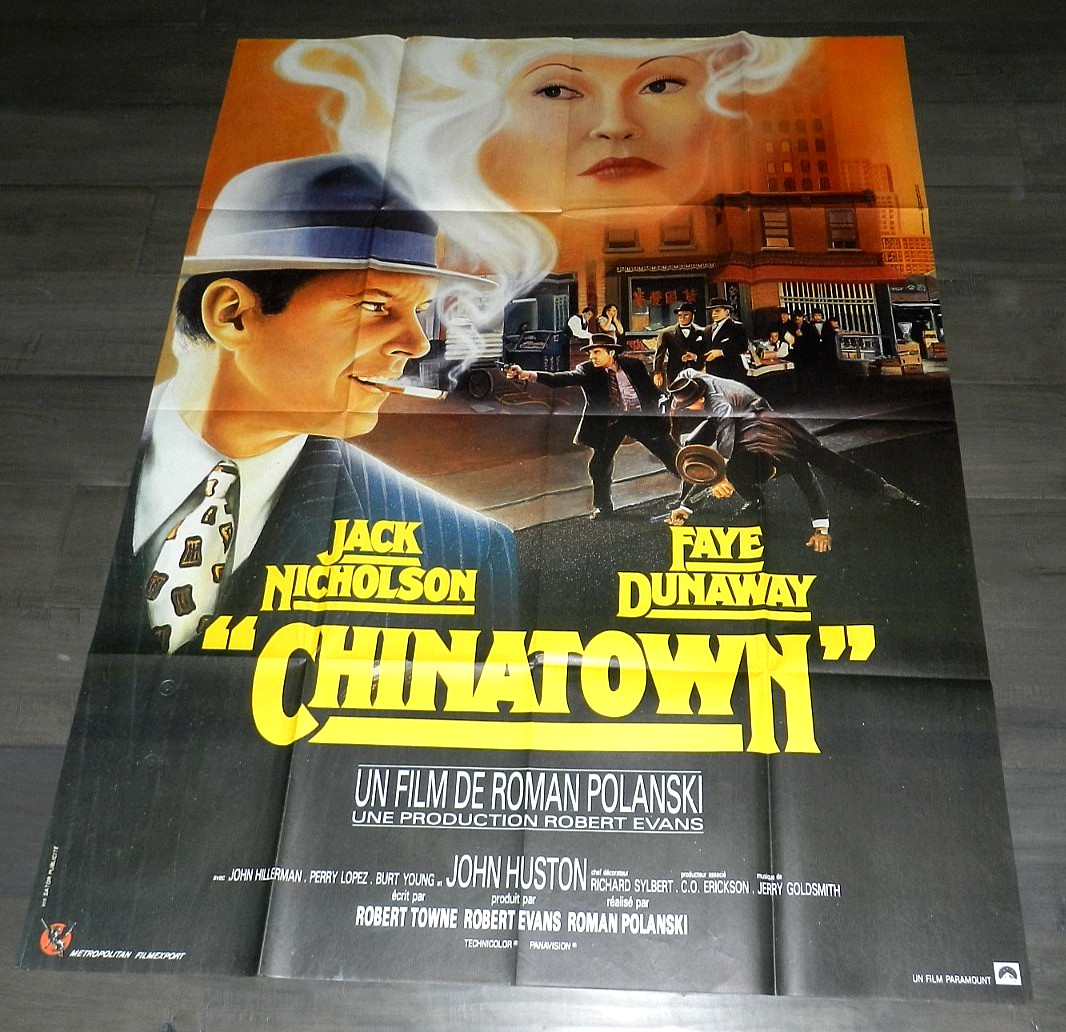 CHINATOWN JACK NICHOLSON FAYE DUNAWAY MOVIE POSTER FRENCH GRANDE 46″ x 61″