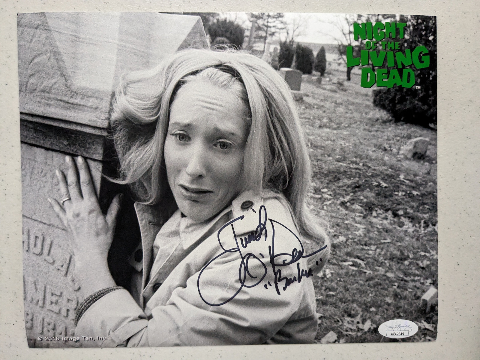 Judith O’DEA Signed Night of the Living Dead 8×10 PHOTO Barbra Autograph JSA COA