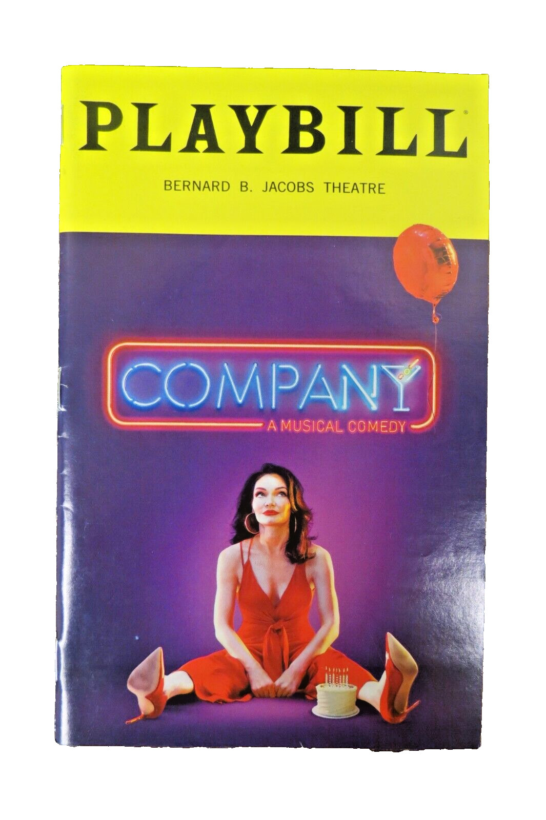 Company A Musical Comedy Broadway Playbill March 2020 Bernard B. Jacobs Theatre