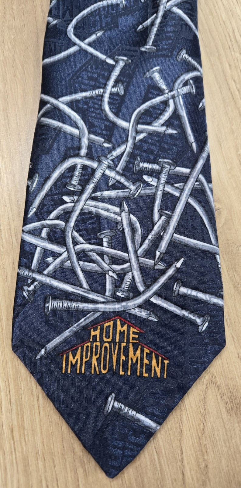 Home Improvement TV Show Neck Tie, Remington Apparel Co., Hardware Nails, Logo