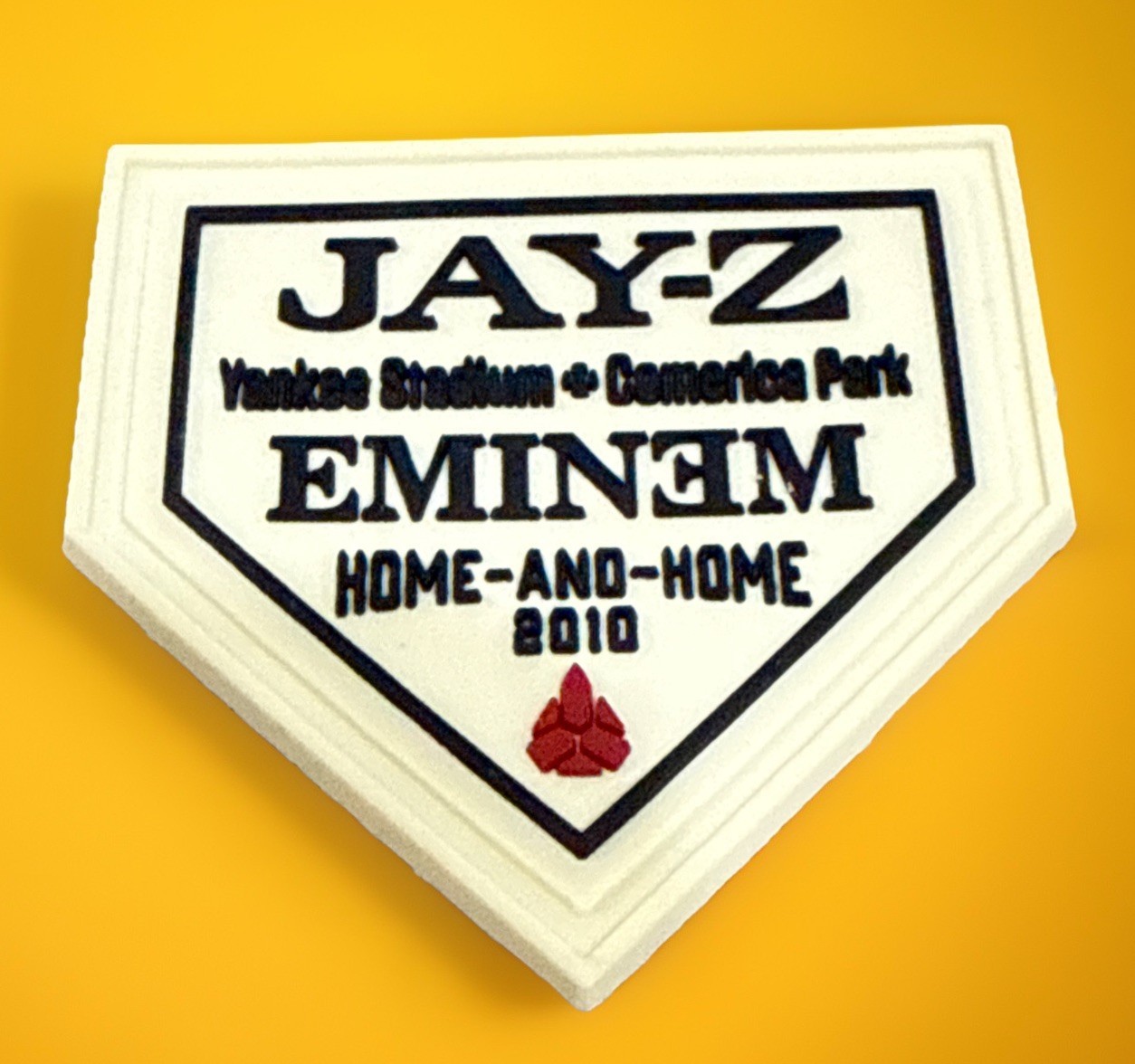 Eminem Jay-Z 2010 Home-and-Home Patch Yankee Stadium Comerica Park PVC