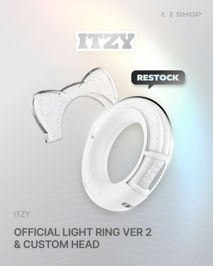 ITZY OFFICIAL LIGHT RING VER 2 / LIGHT RING V2 TWINZY CUSTOM HEAD for MIDZY