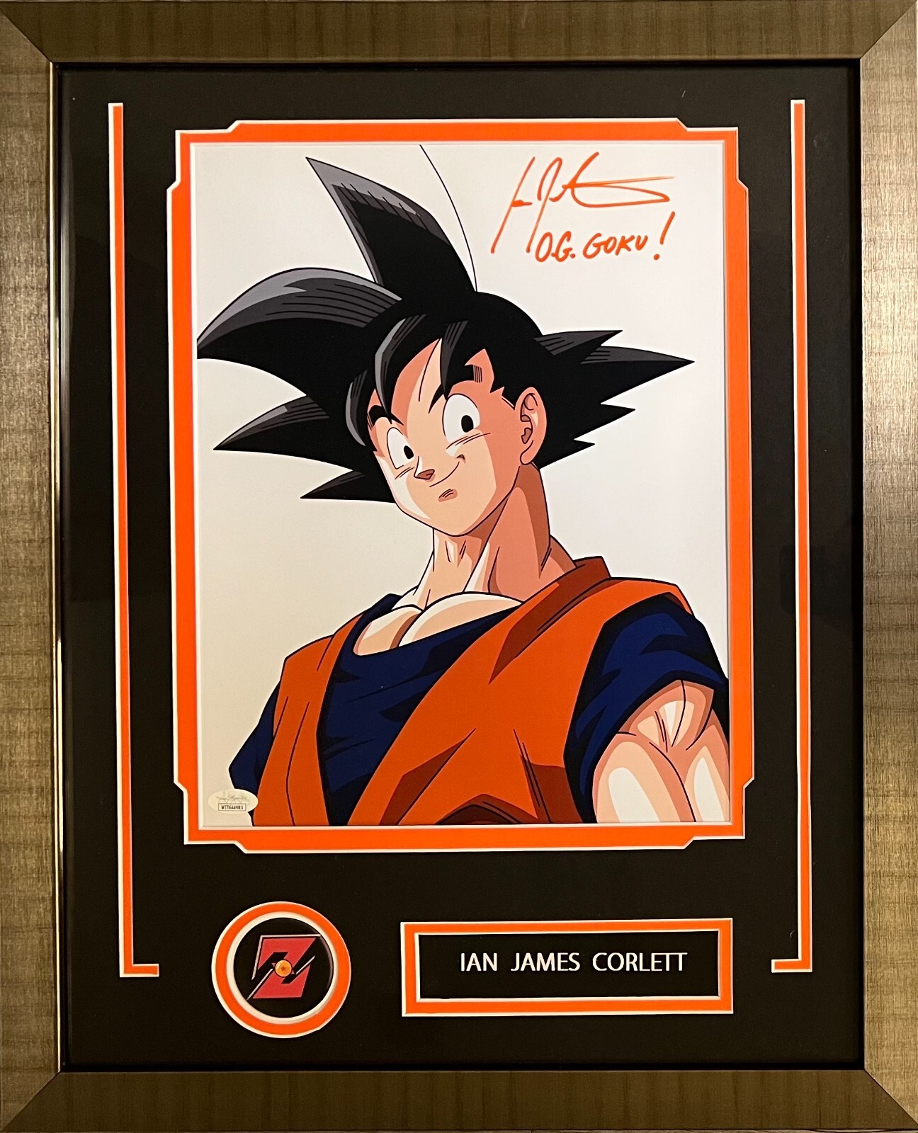 Ian James Corlett autographed inscribed 11×14 framed photo JSA Dragon Ball Z