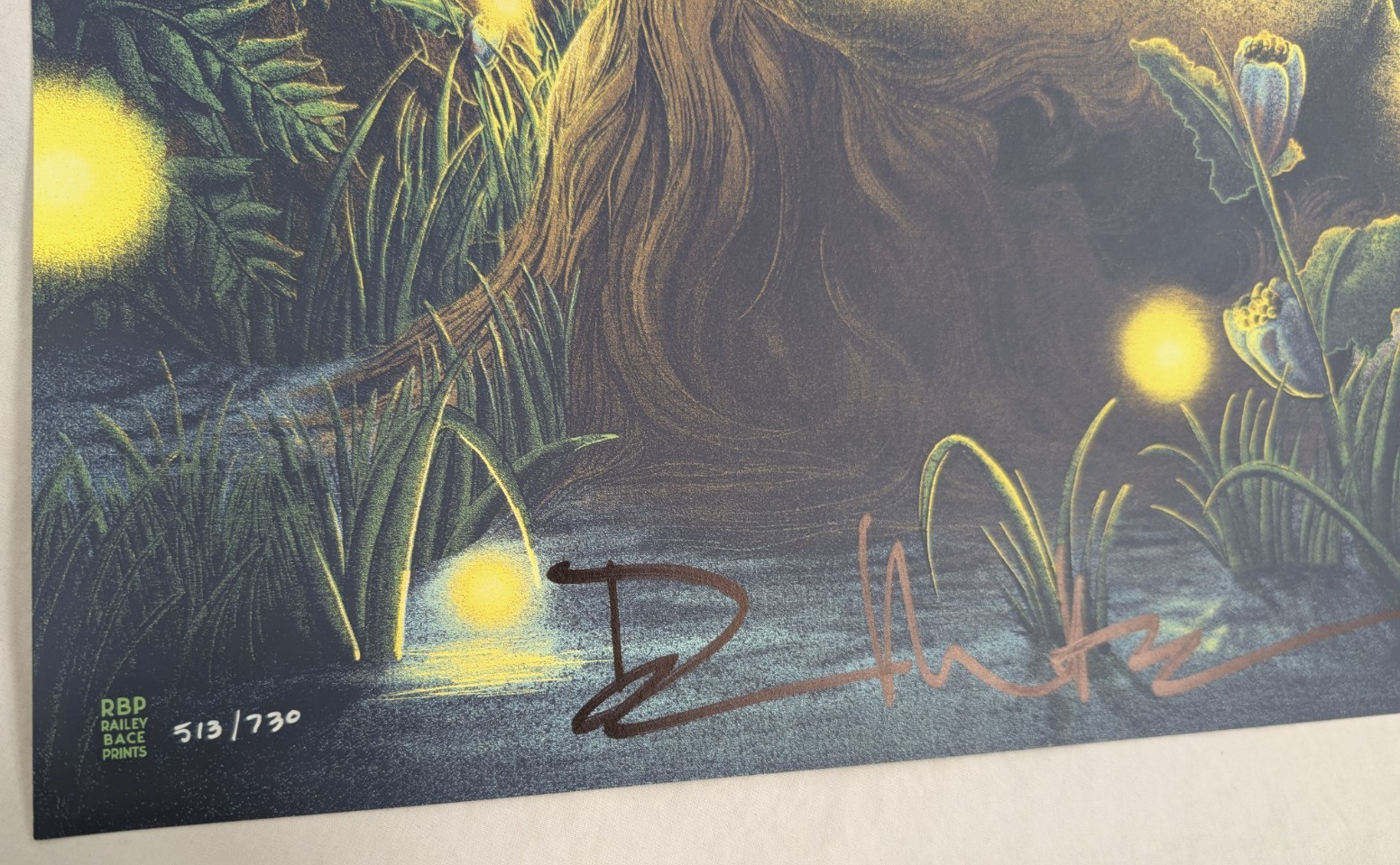 2022 Dave Matthews Band SIGNED AUTO Poster 18×24″ Lake Tahoe NV Bailey Race Art