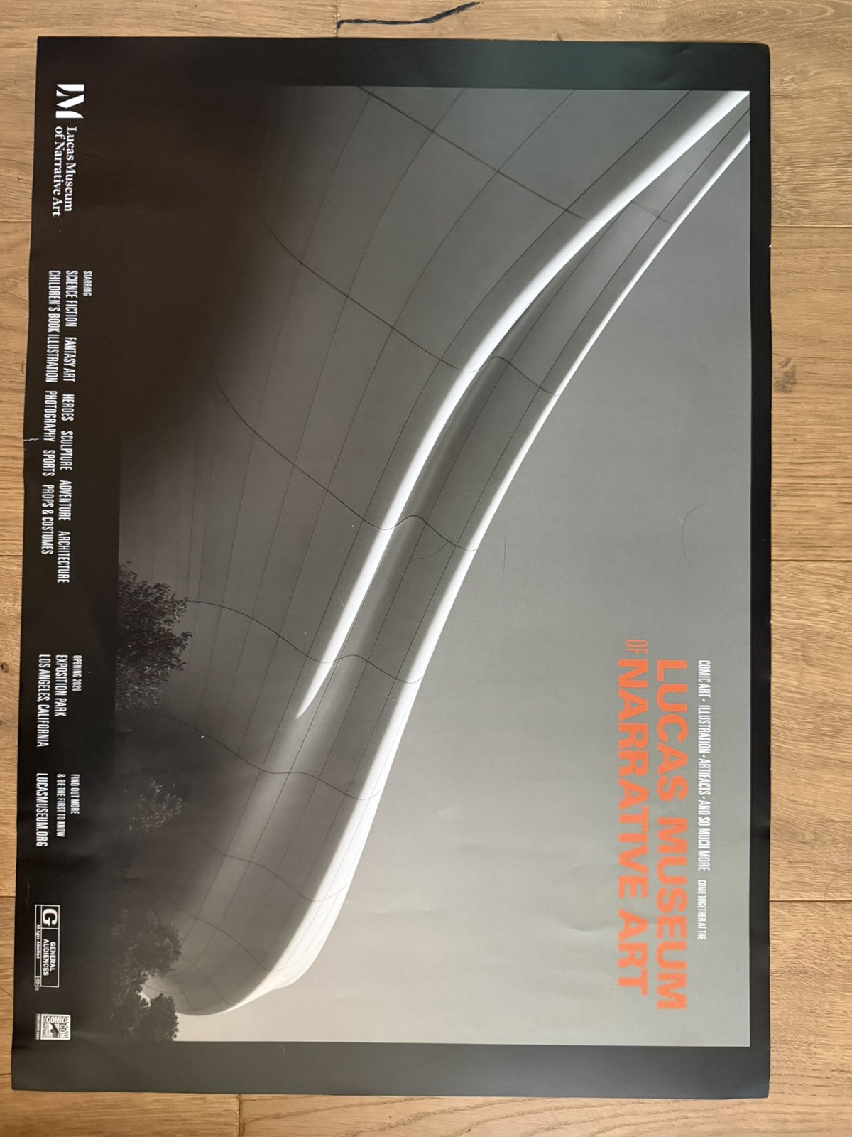 SDCC 2025 Comic Con George Lucas Hall H Museum of Narrative Art Poster Star Wars