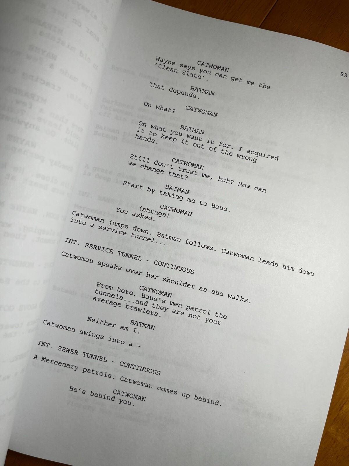 The Dark Knight Rises Script Signed- Autograph Reprints- 164 Pages Long- Batman