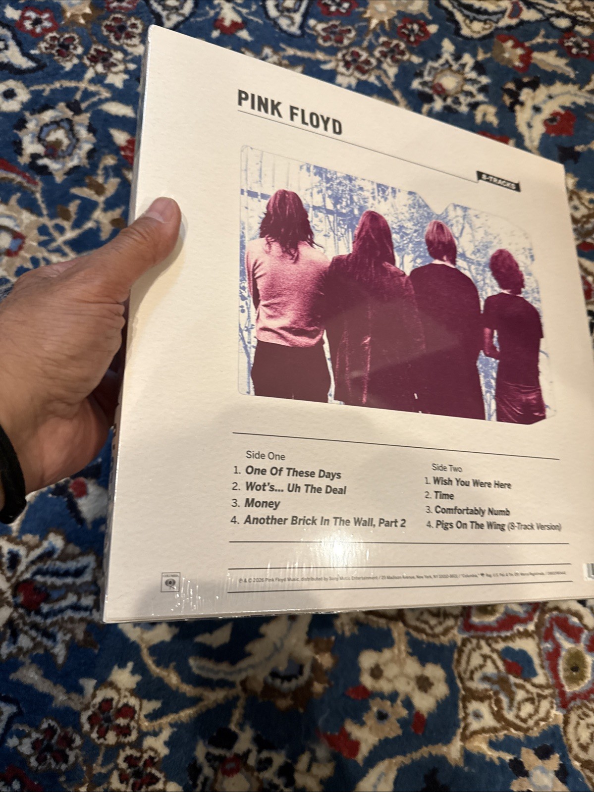 Pink Floyd 8-Tracks Target Exclusive Pink Vinyl Large T-Shirt Boxset New 2026