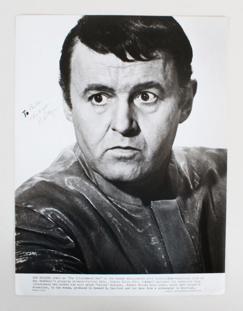 Rod Steiger Signed Photo 11×14 “The Illustrated Man” – COA JSA