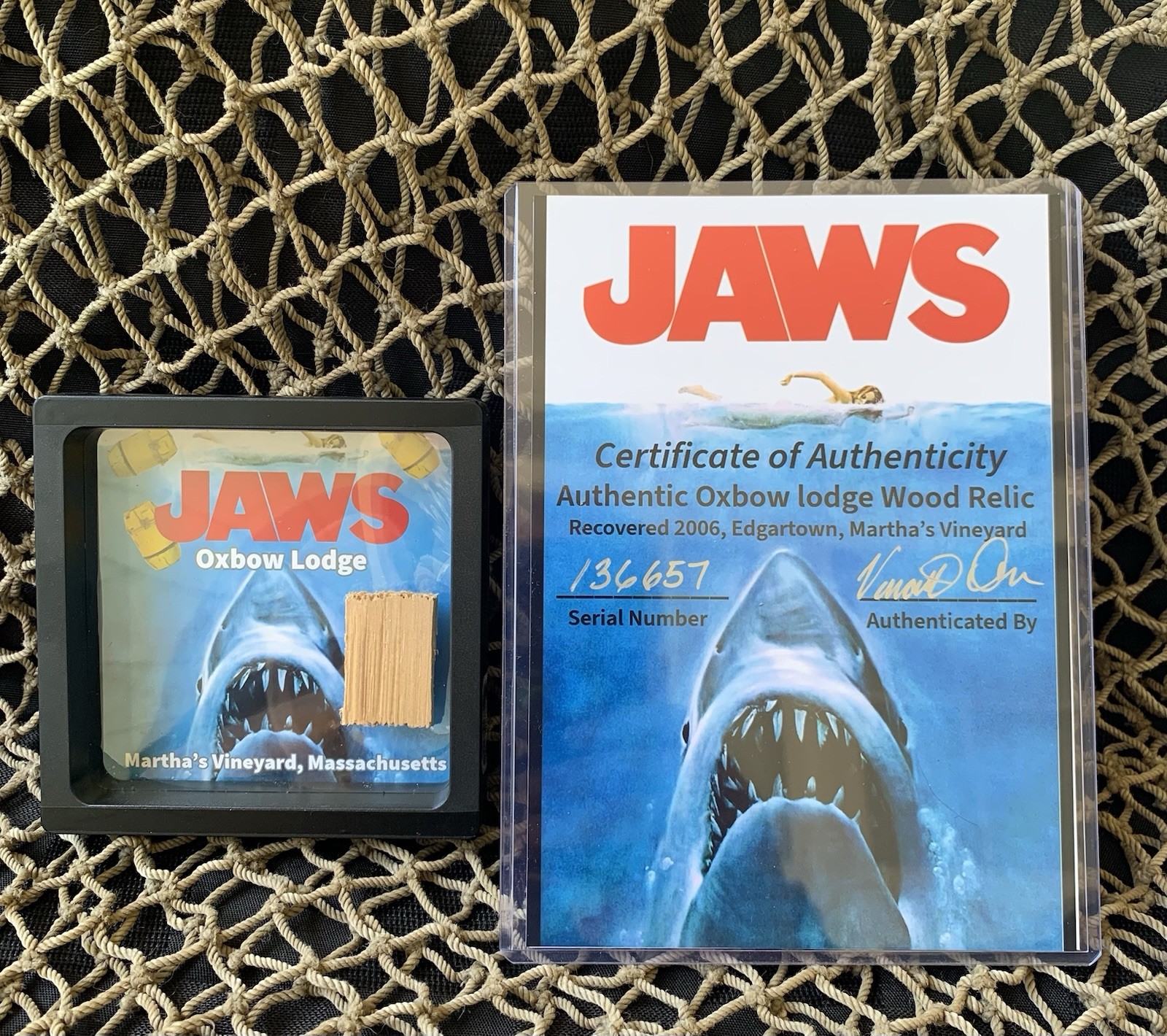 Jaws Original Piece of Movie History Steven Spielberg