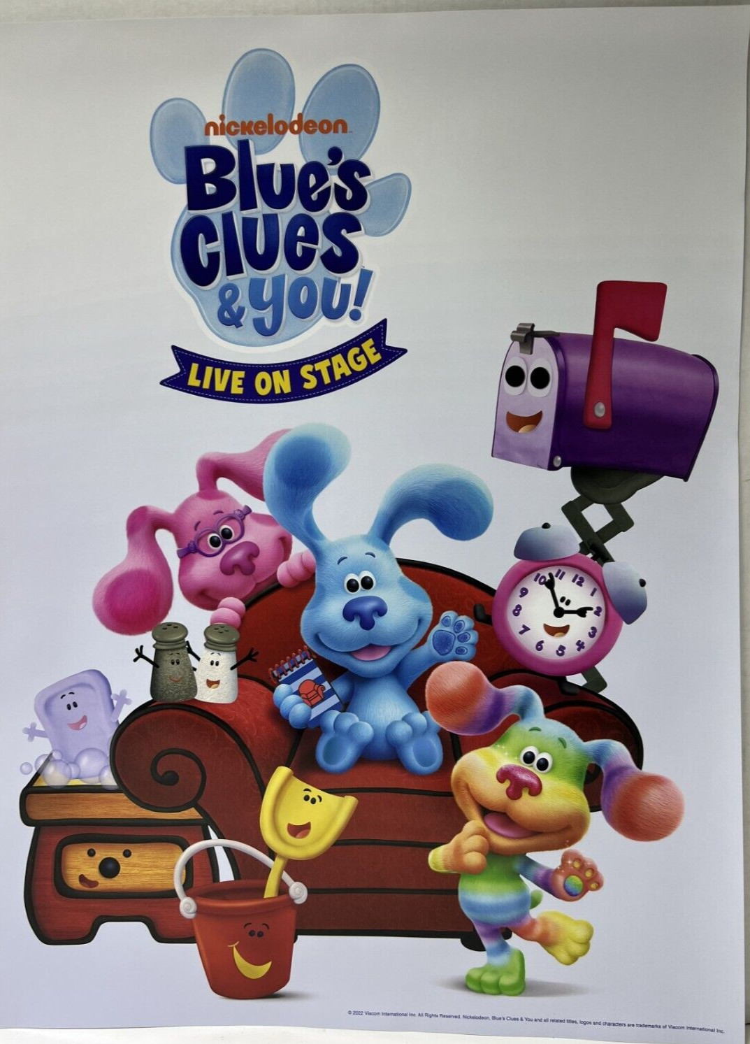 NICKELODEON BLUE’S CLUES & YOU ++ Event Poster ++ NEW!!! ORIGINAL 24X18 INCH BIG