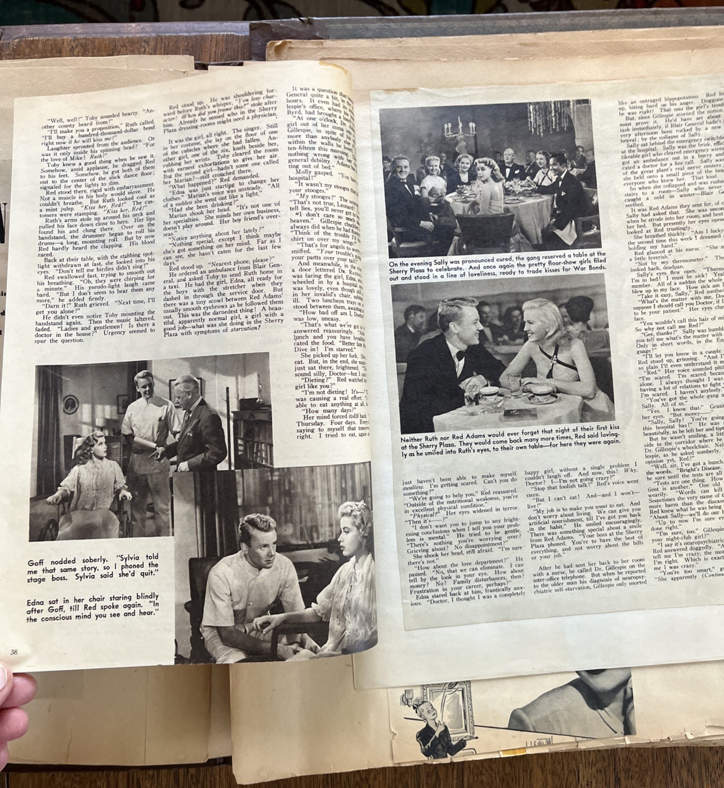 VAN JOHNSON Scrapbook, Autograph Card, Newspaper Clippings, VINTAGE Movie Star
