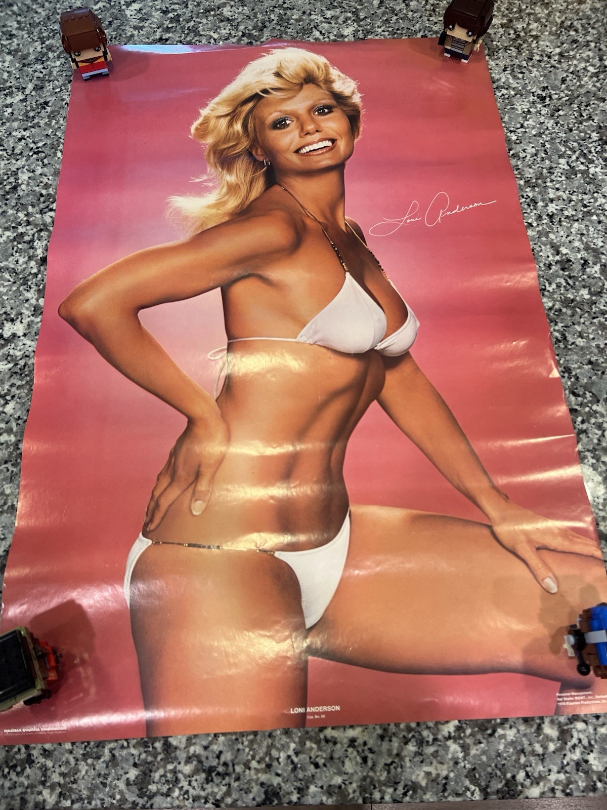 Vintage 70s Loni Anderson Bikini Poster 21×31 Swimsuit