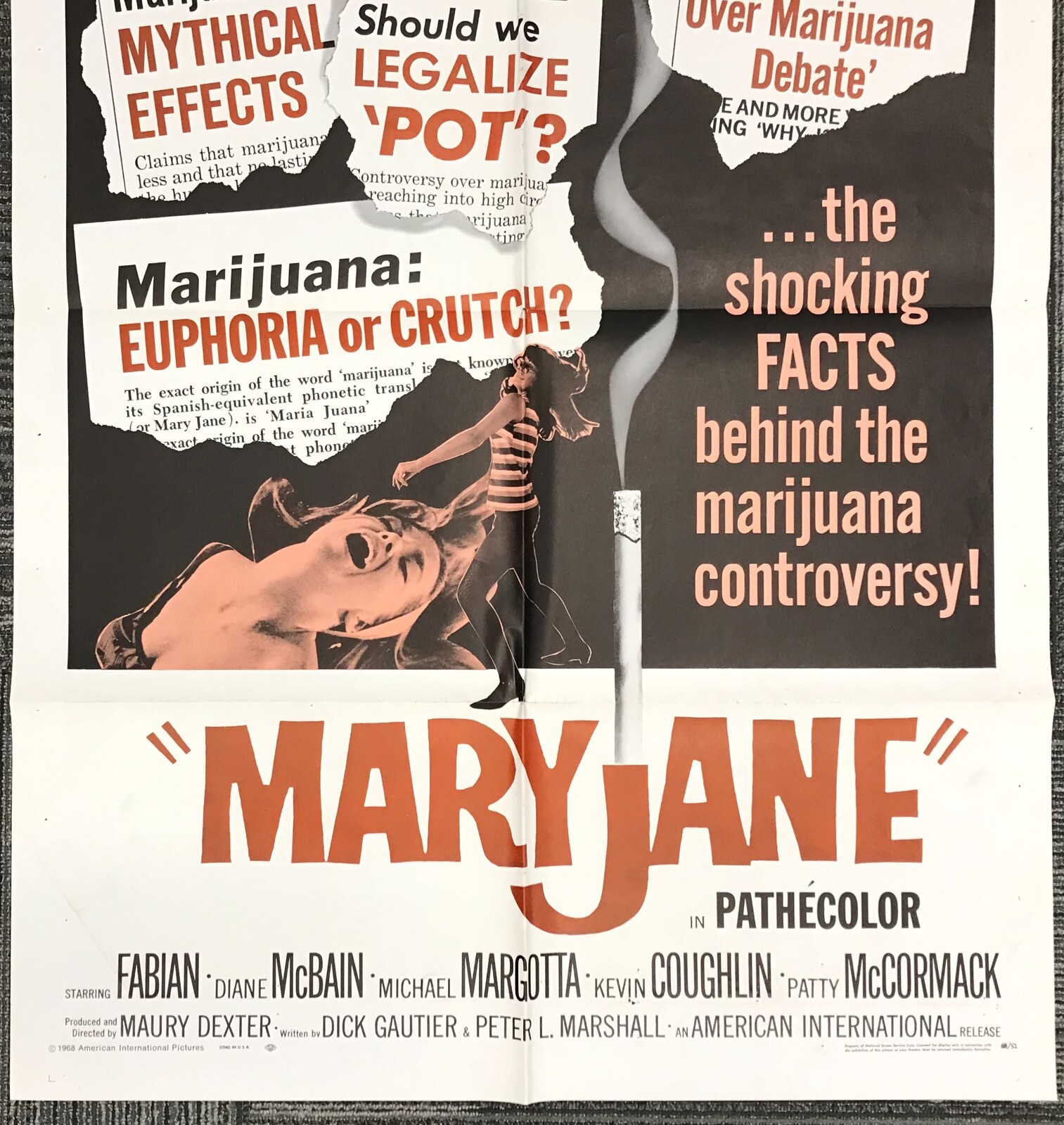 [One-Sheet] Mary-Jane American International Pictures 1968