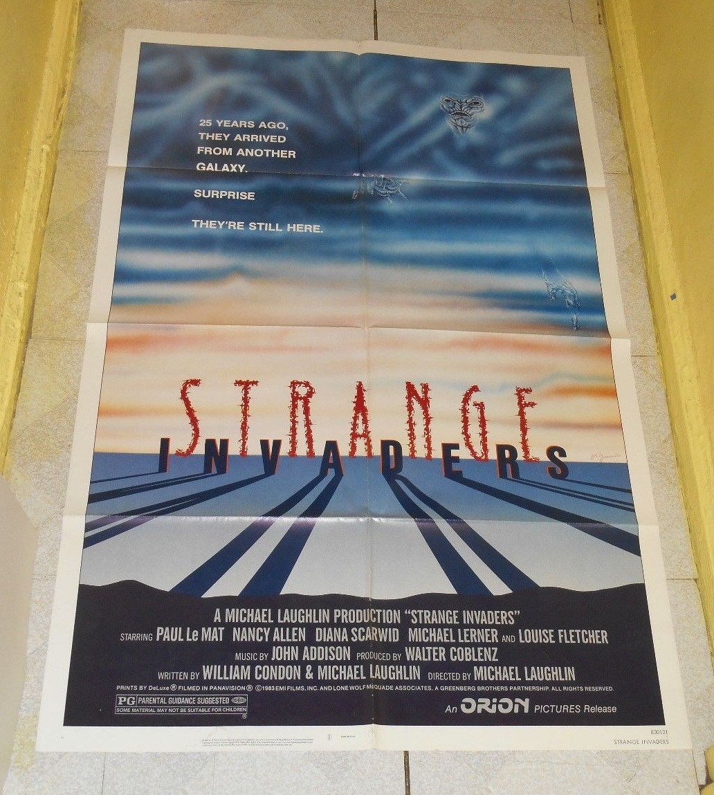 original STRANGE INVADERS one-sheet movie poster