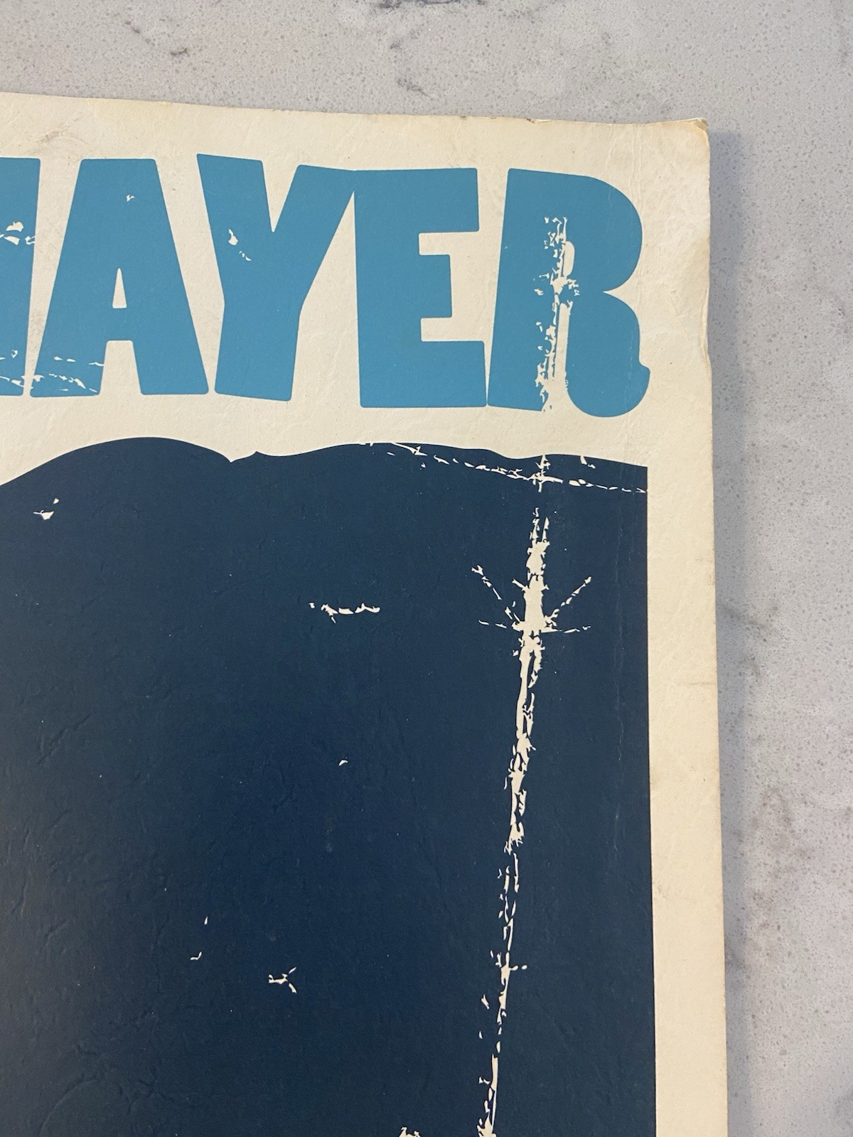 JOHN MAYER 2007 WINTER TOUR POSTER, #ED 457/1000. RARE BLUE INK VERSION.