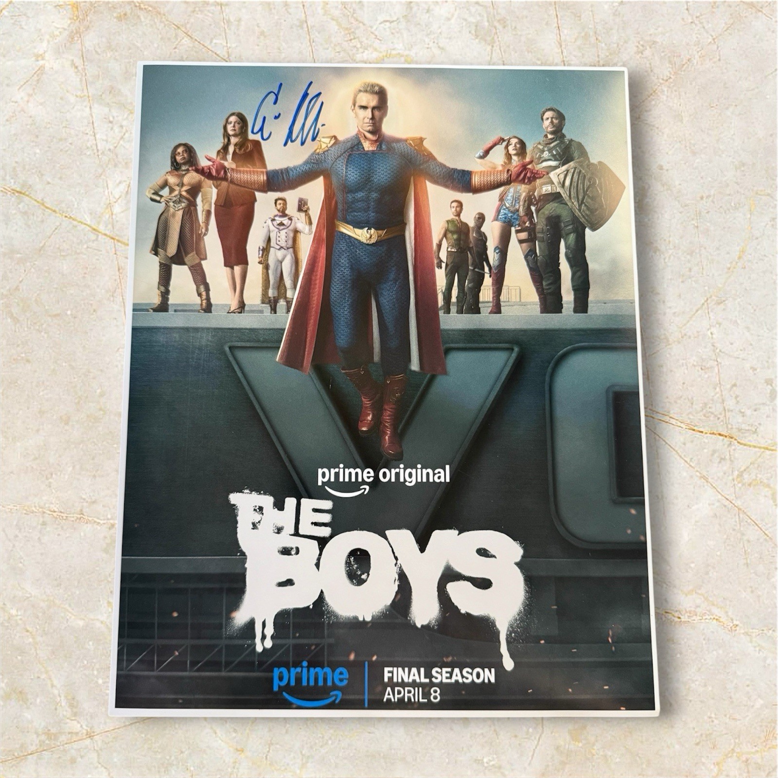 Eric Kripke Signed Autograph The Boys Poster 11×14 Writer/Creator Of The Boys