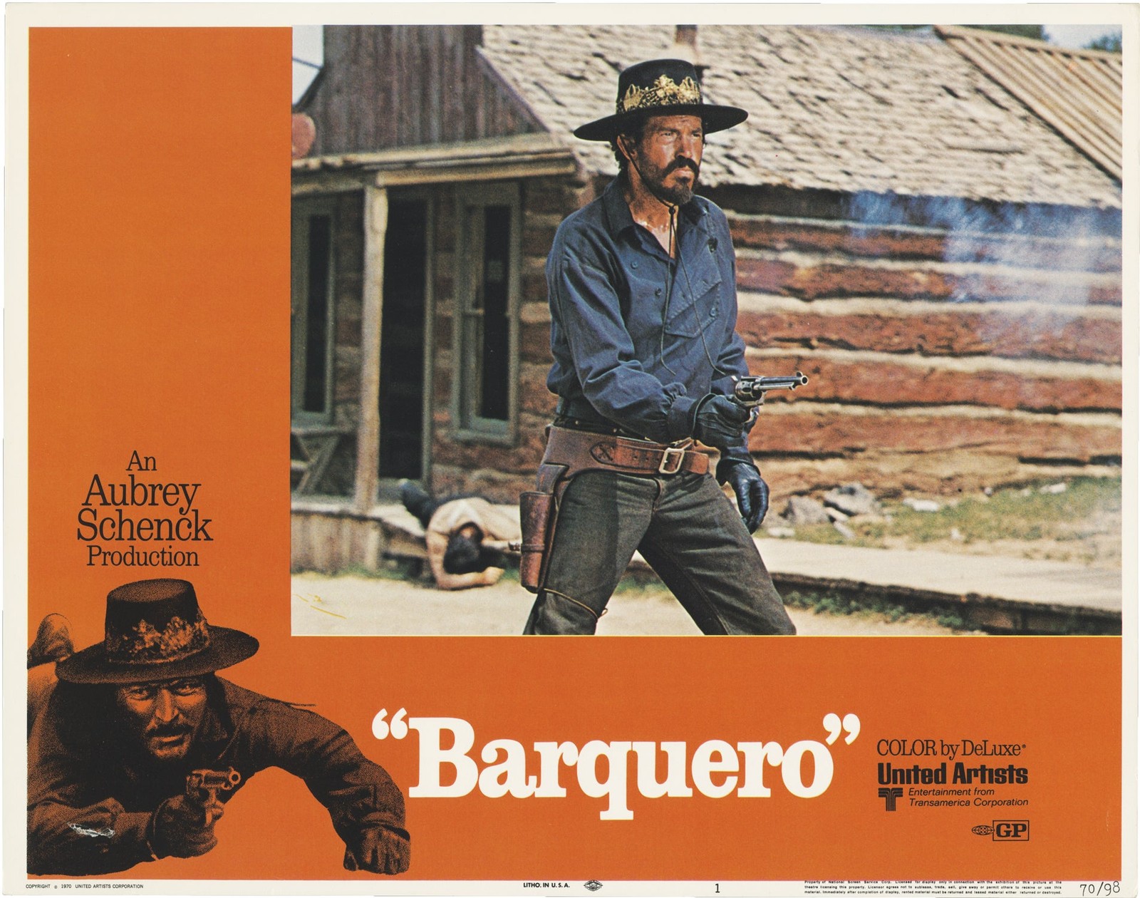 Gordon Douglas BARQUERO Eight original color lobby cards from the 1970 #149118