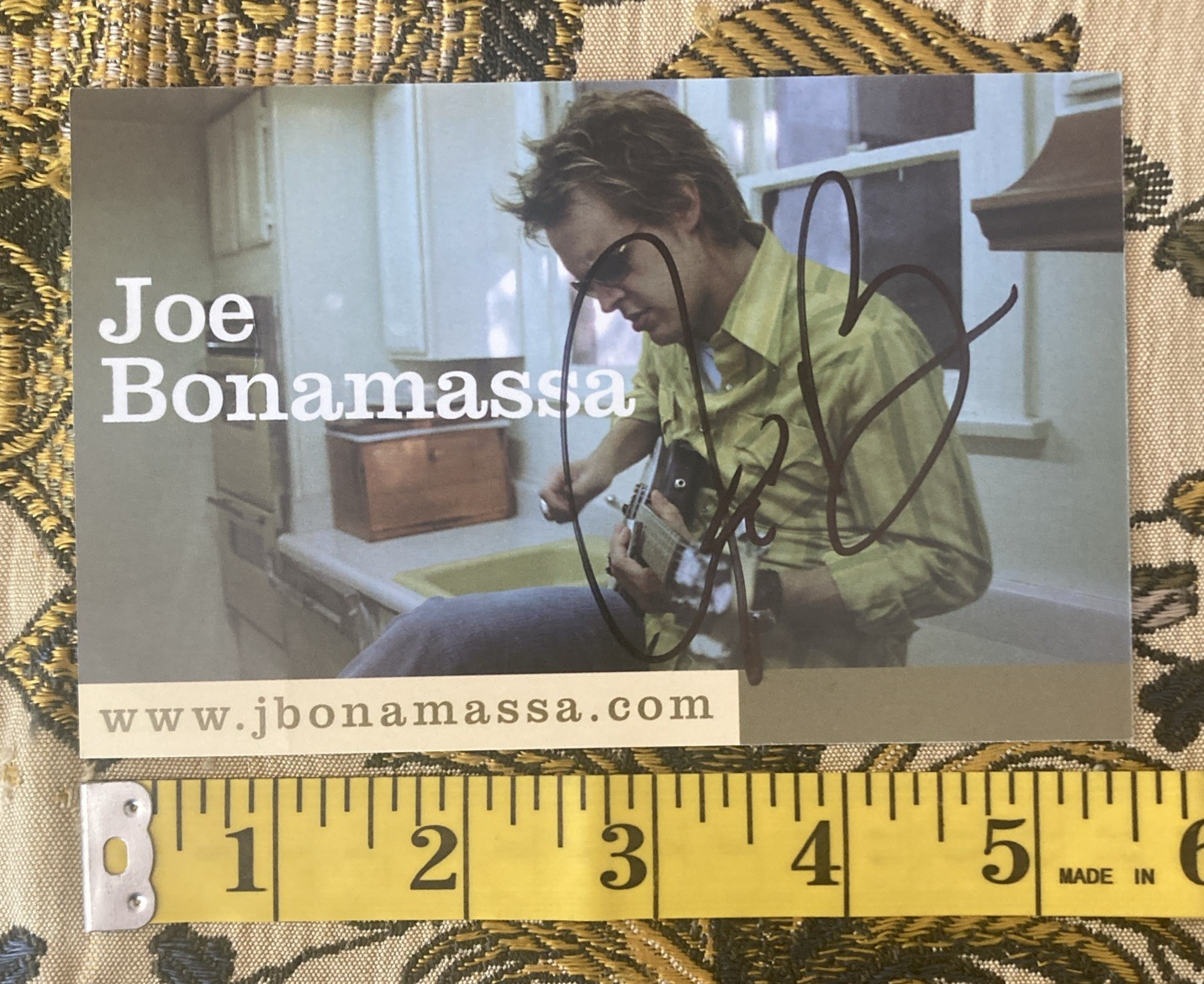 Joe Bonamassa Guitar Legend Signed Autographed 5.5×3.5 Photo Postcard VTG Rare