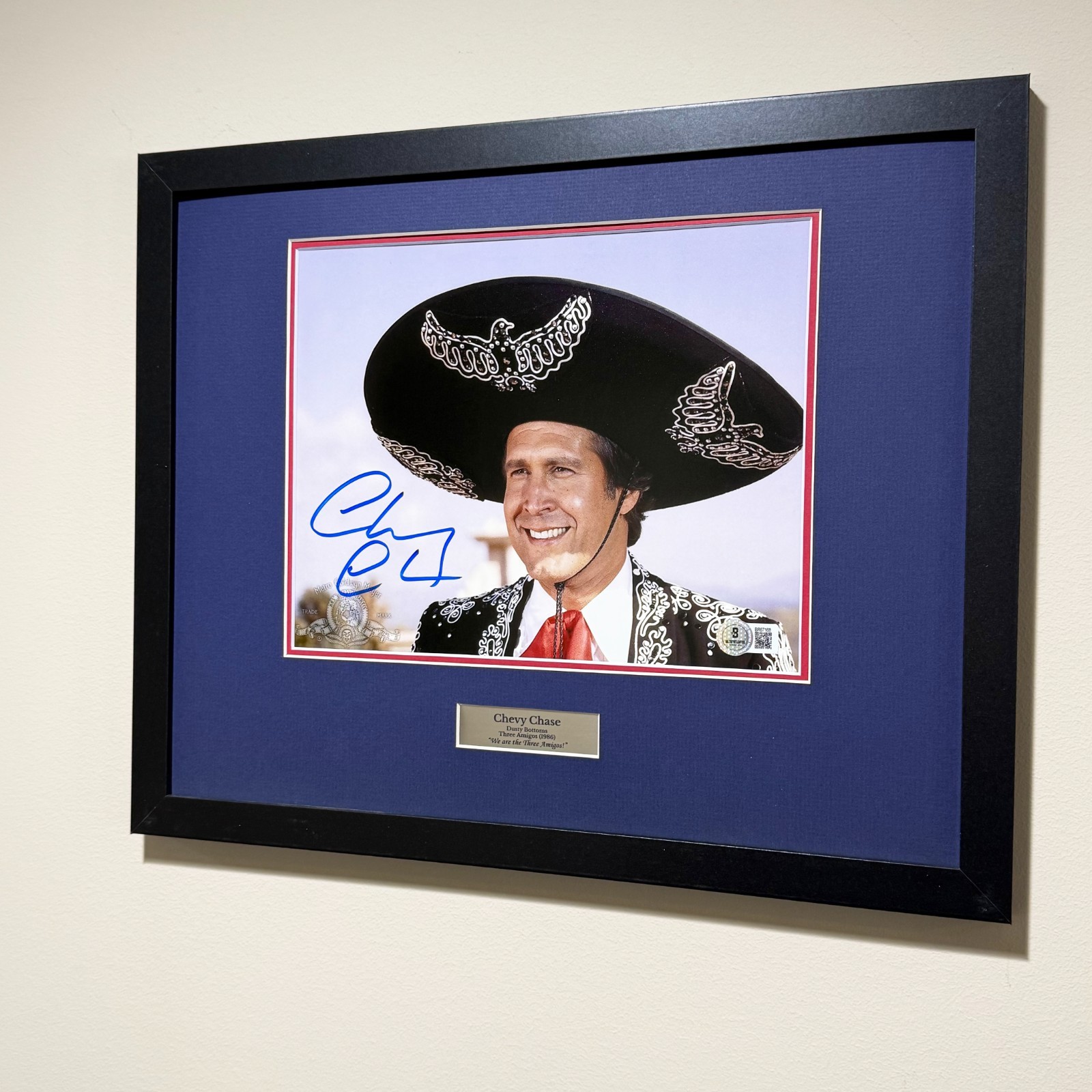 CHEVY CHASE SIGNED THREE AMIGOS PHOTO | BAS AUTHENTICATED