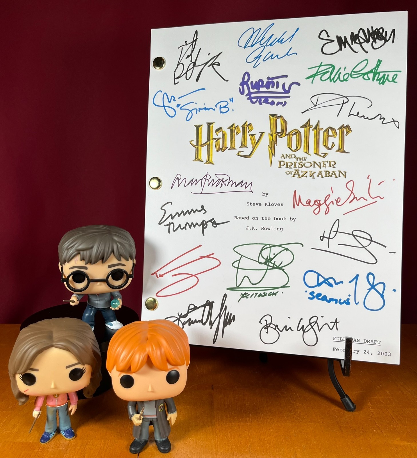 Harry Potter and The Prisoner of Azkaban Script- Signed- Autograph Reprints