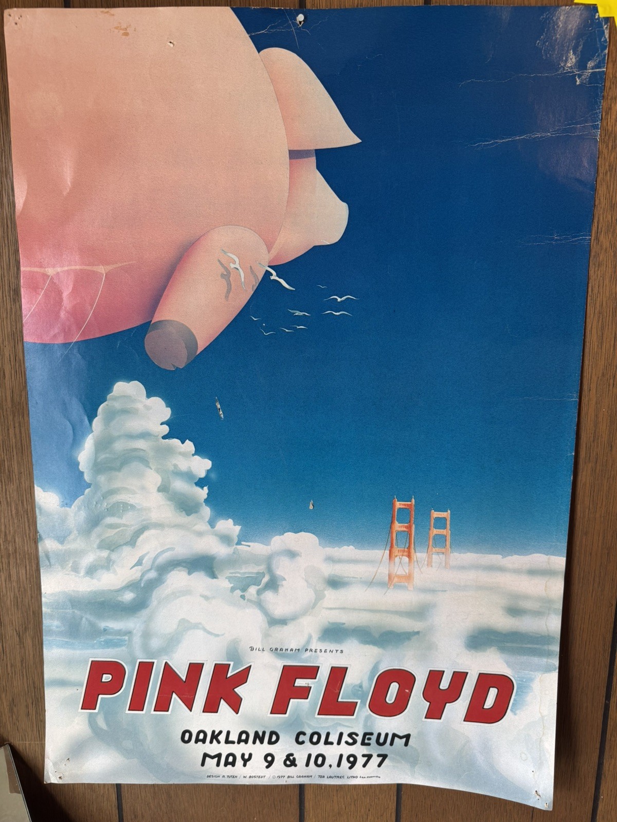 PINK FLOYD OAKLAND 1977 concert poster 19.5×27.5