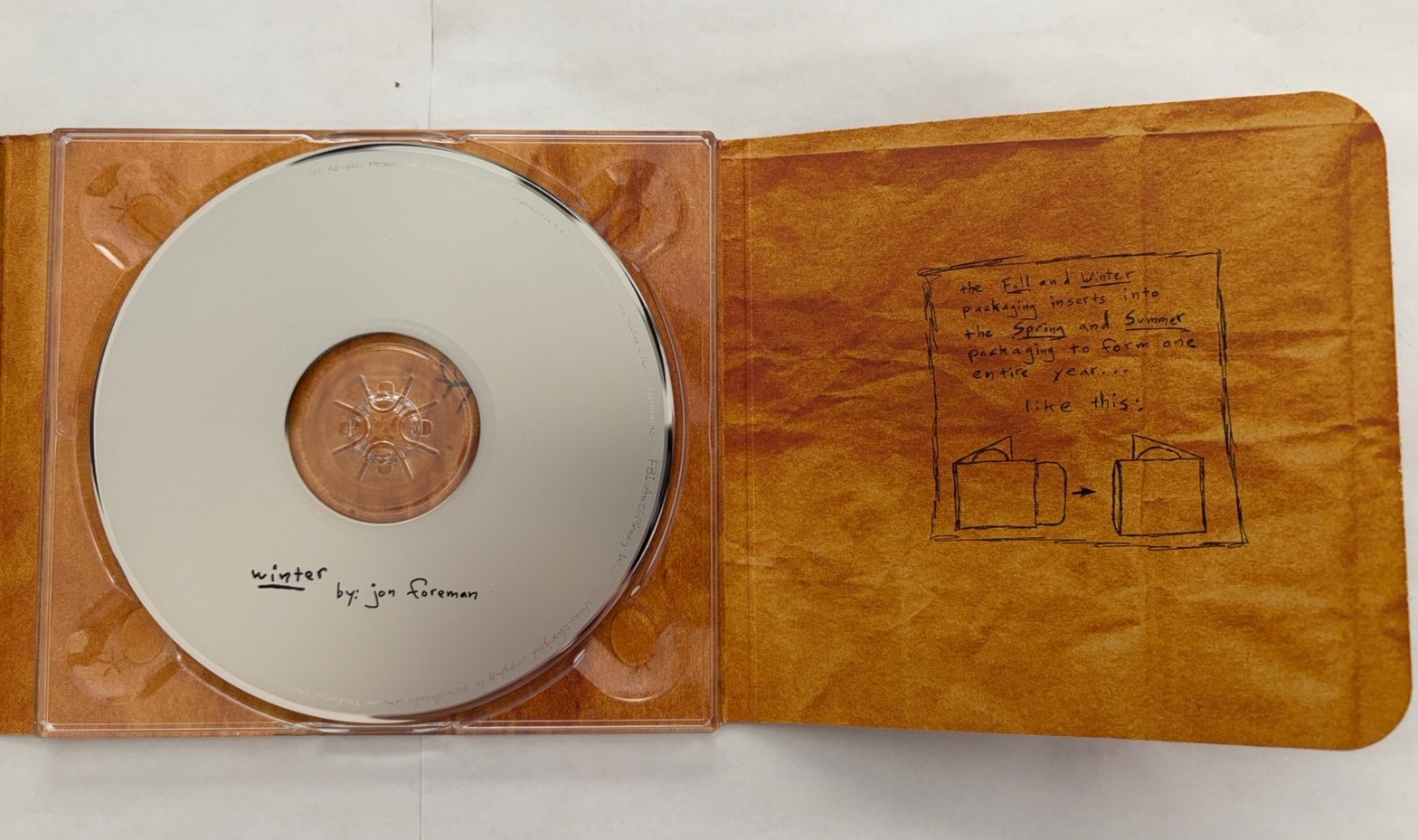 Jon Foreman Spring Summer Fall And Winter Signed Autographed CD 2008 Switchfoot