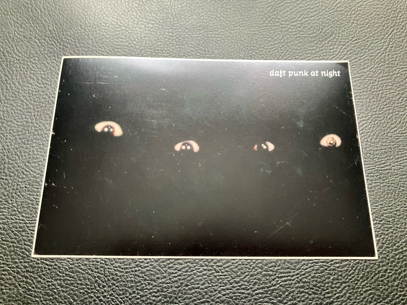 Rare Vintage Daft Punk At Night Homework Promo Sticker Postcard