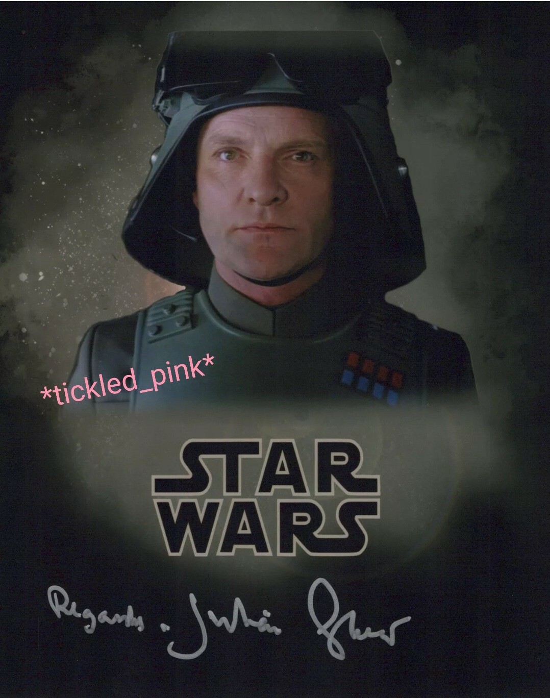 Classical actor Julian Glover signed 8×10 Photo/ general Veers in star wars wCOA