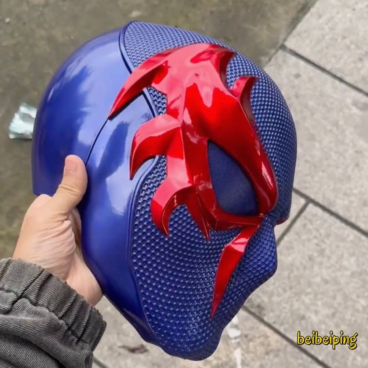 Marvels Spider-man 2099 1:1 Wearable FRP Helmet Mask Halloween Cosplay Prop Gift