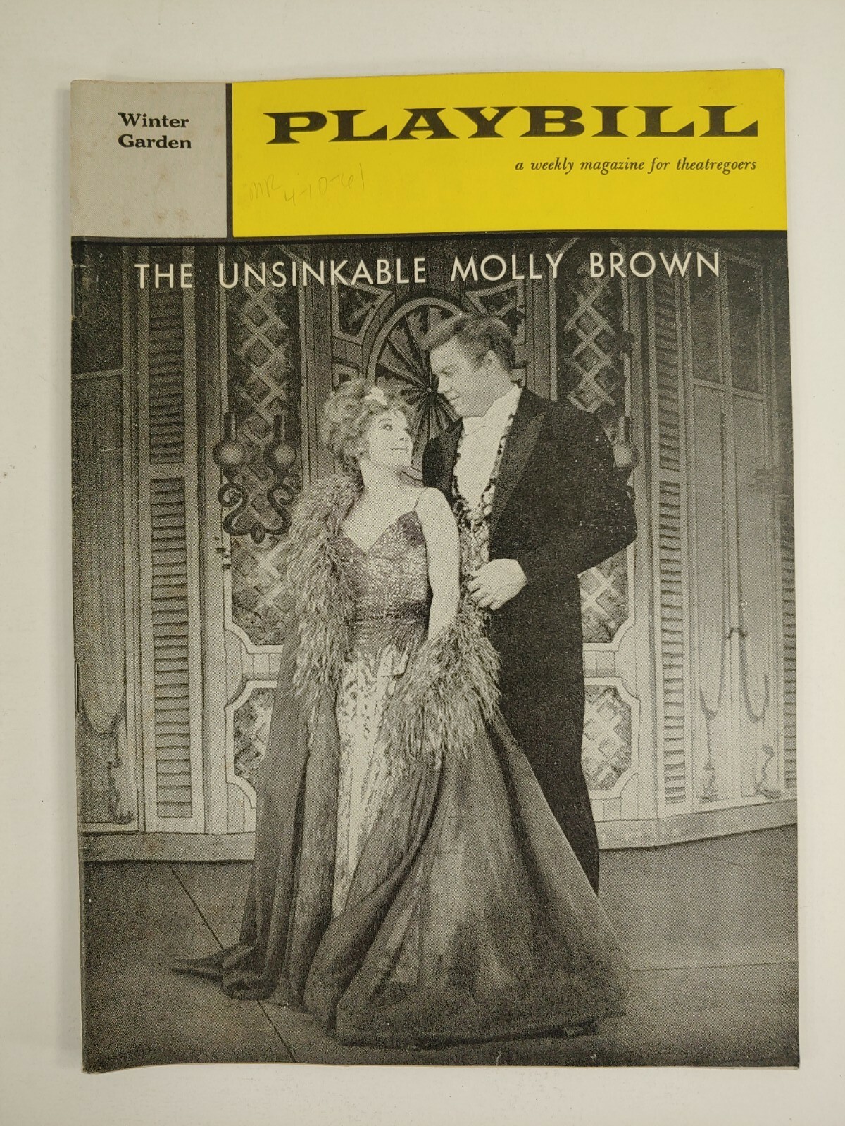 The Unsinkable Molly Brown Playbill Tammy Grimes Harve Presnell Winter Garden