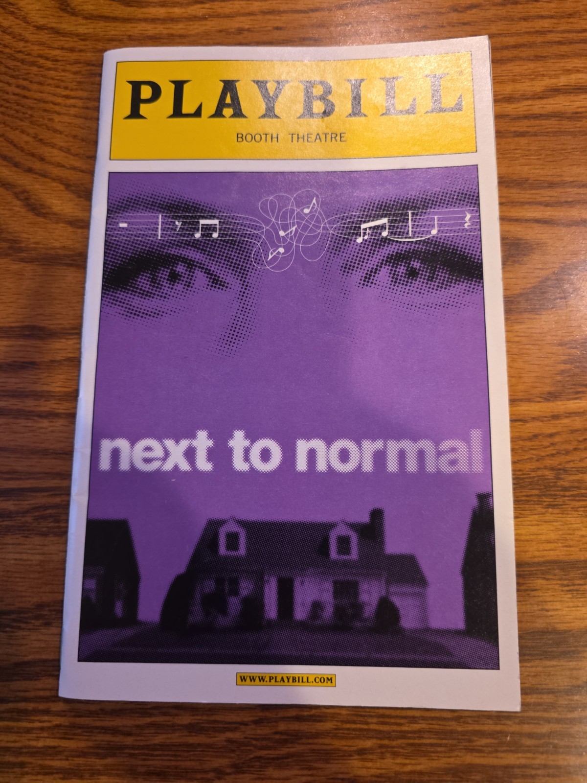 Next to Normal Broadway Playbill September 2010 – Marin Mazzie & Jason Danieley