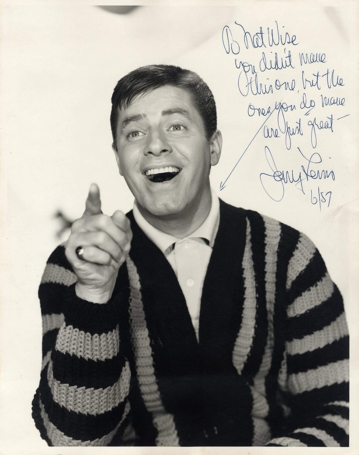 Jerry Lewis signed 8.5×11 Photo Comedy Actor Autograph REPRINT