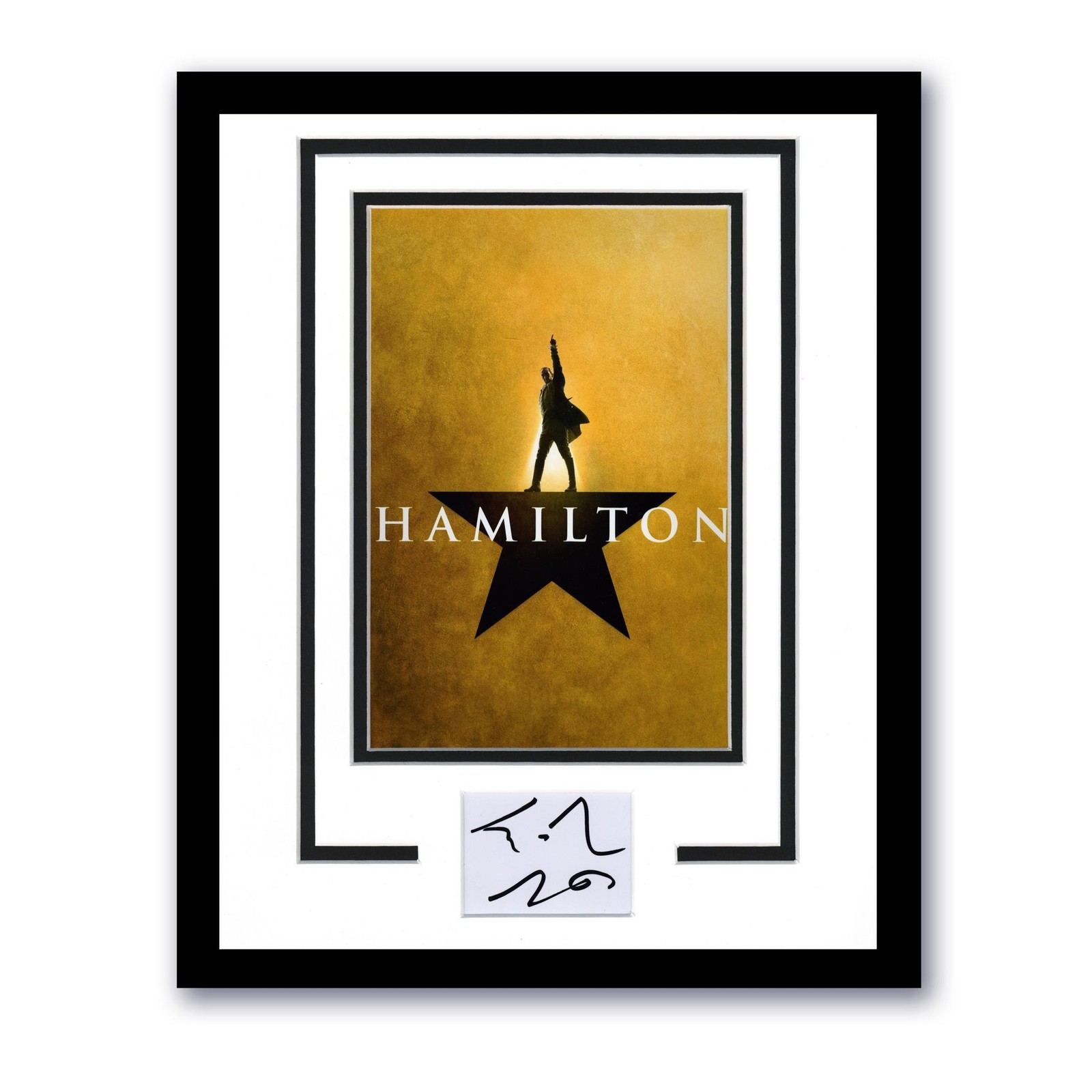 Lin-Manuel Miranda “Hamilton” AUTOGRAPH Signed Custom Framed 11×14 Display ACOA