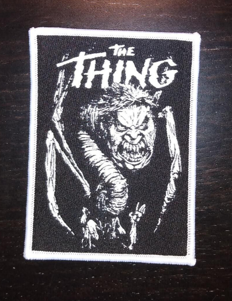 PATCH – The Thing – Horror, cult classic movie – Woven iron on patch