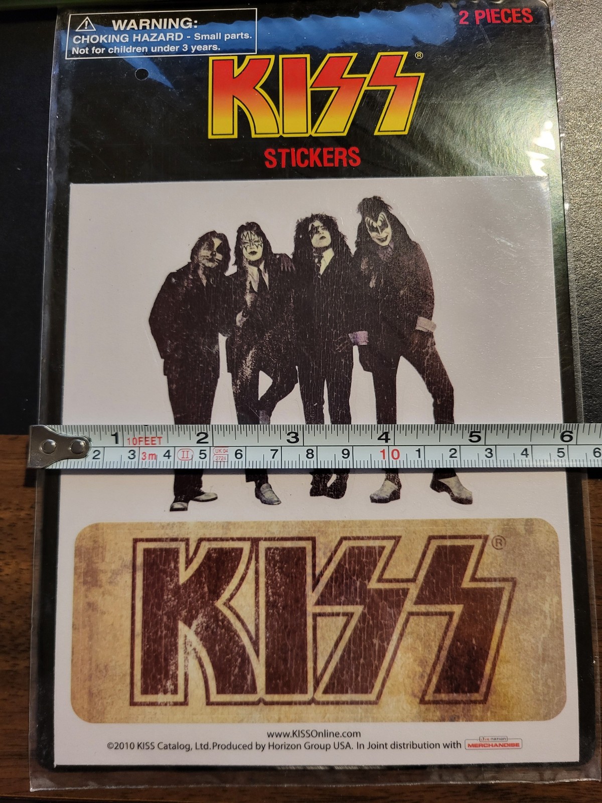 KISS Lot Collectable Items 7×5 Notebook, Sticker sheets, Air Freshener Unused