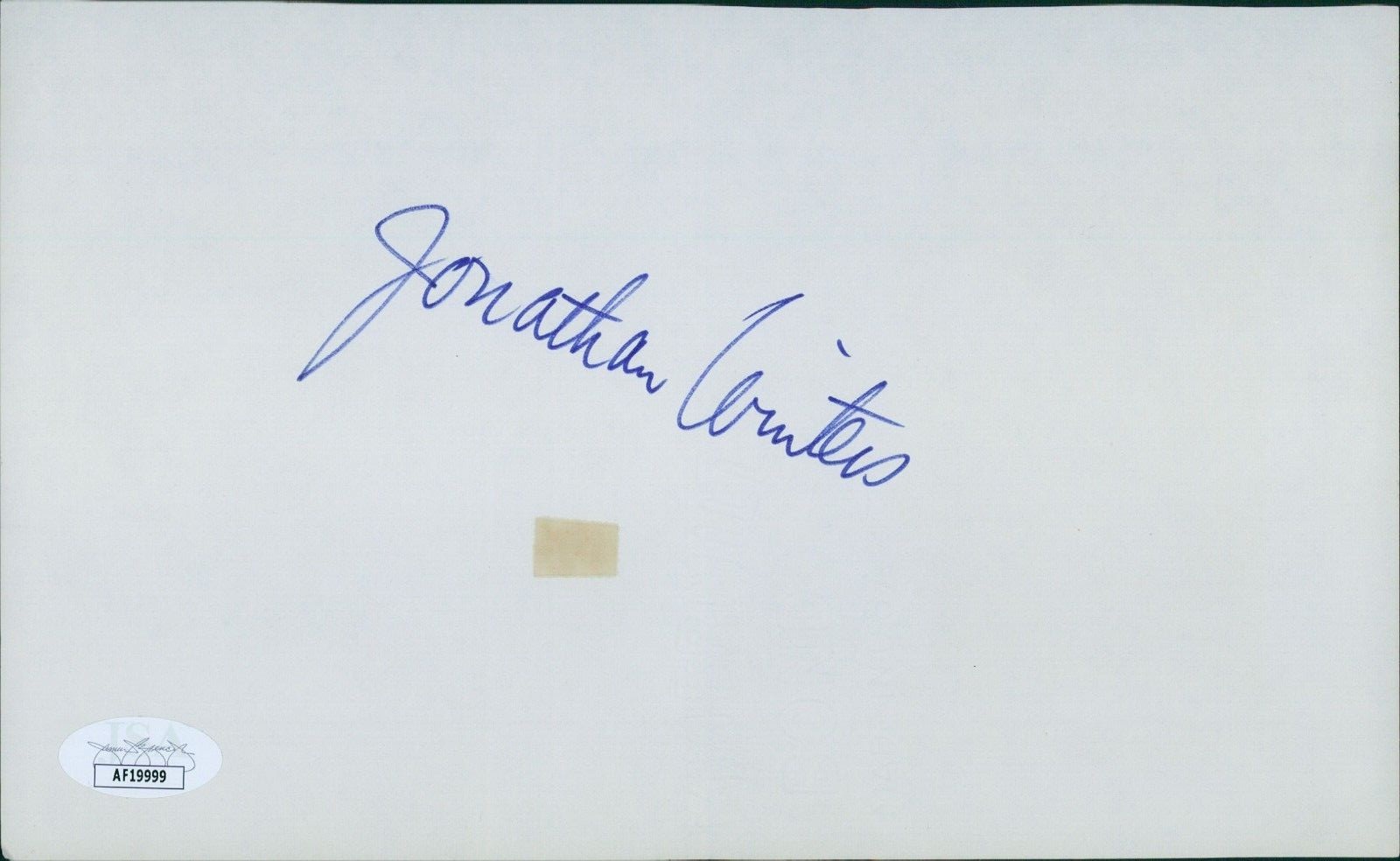 Jonathan Winters Actor Signed 5×8.5 Cut Page JSA Authenticated