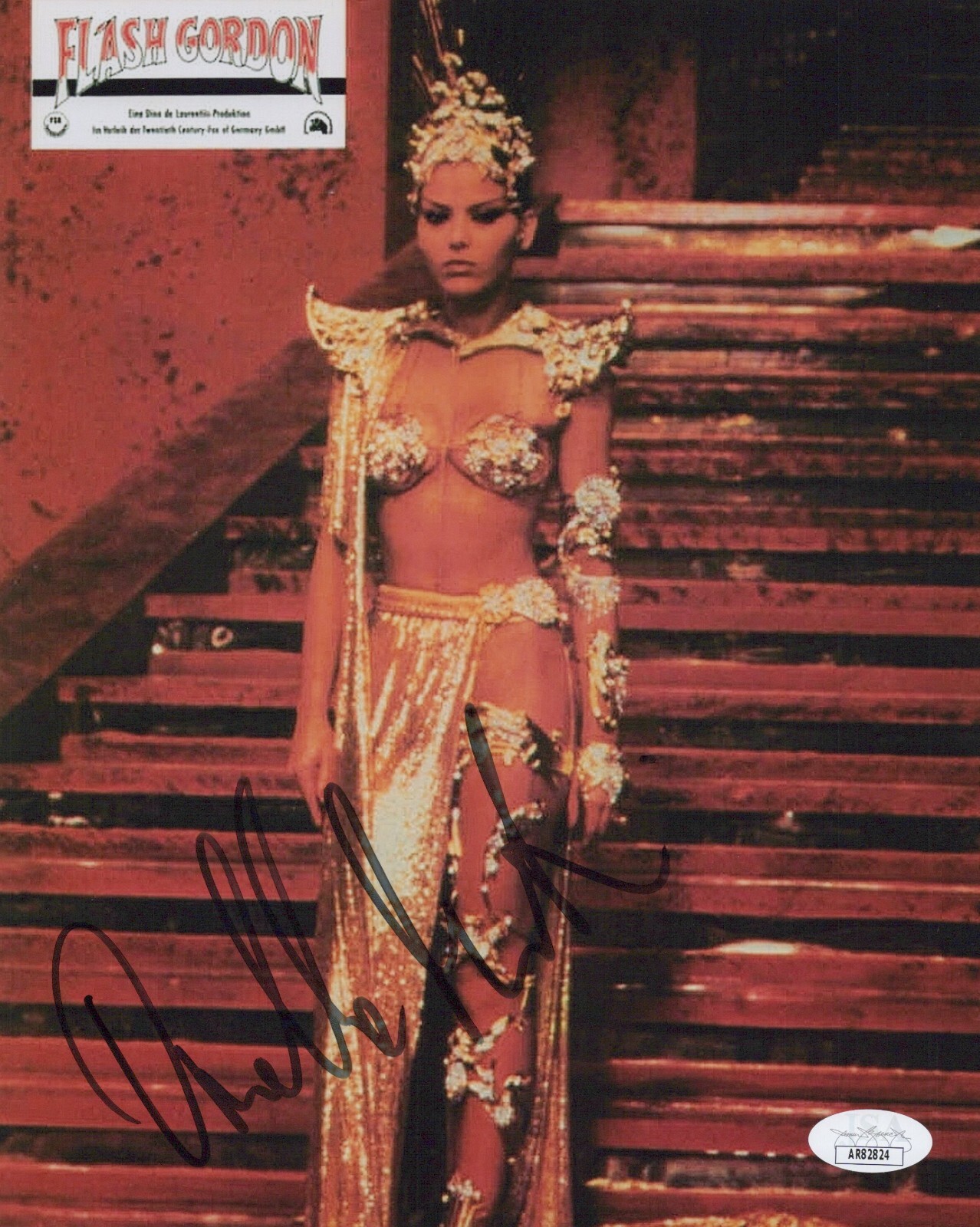 Ornella Muti Signed 8×10 Flash Gordon Princess Aura Autograph Photo JSA COA