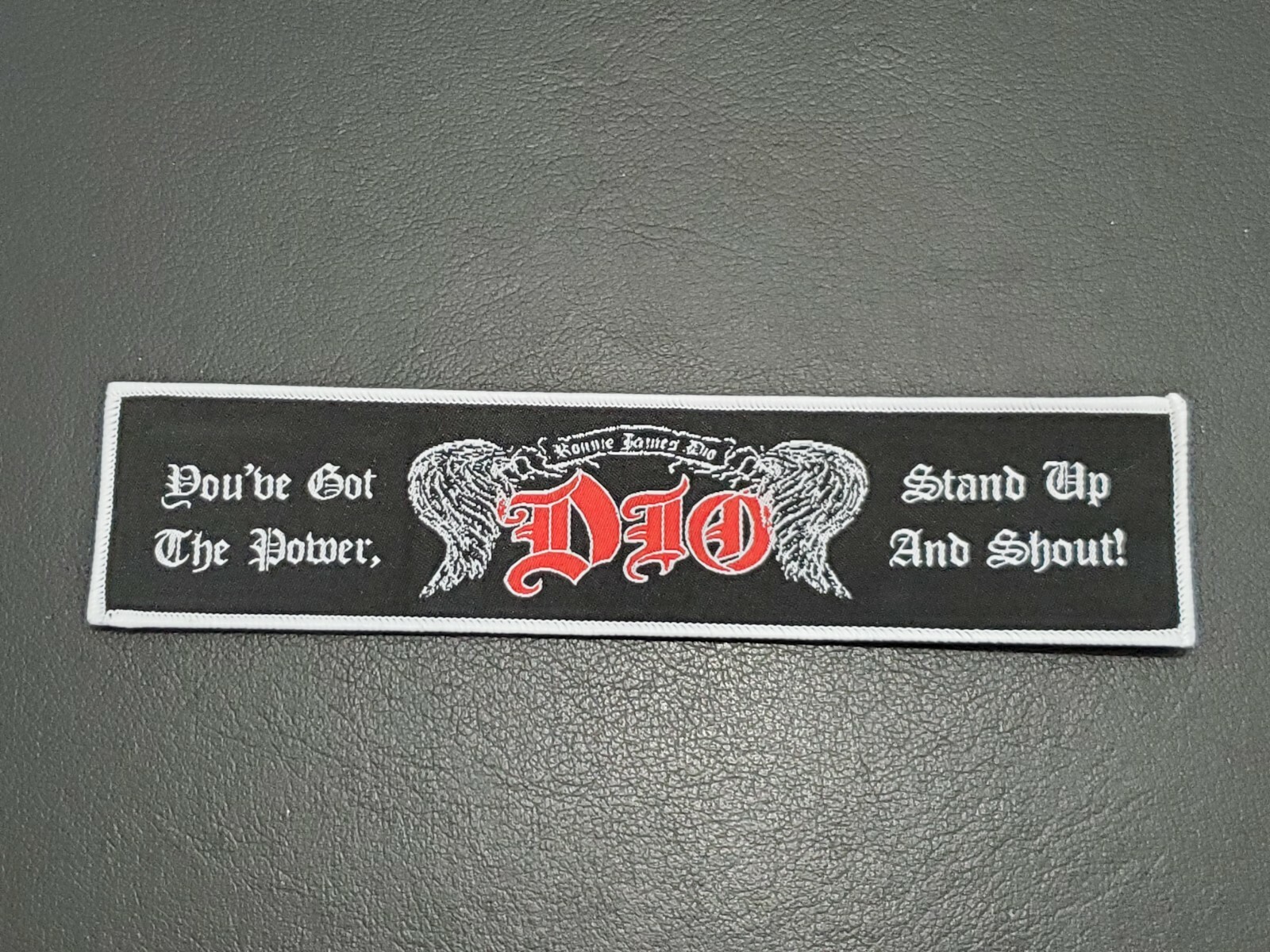 Dio Stand Up And Shout Band patch t-shirts, Jeans Iron on Clothing Woven Badge
