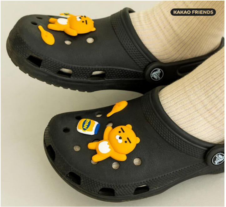KAKAO Friends RYAN APEACH Crocs Jibbitz 3 pcs SET Silicone + Tracking