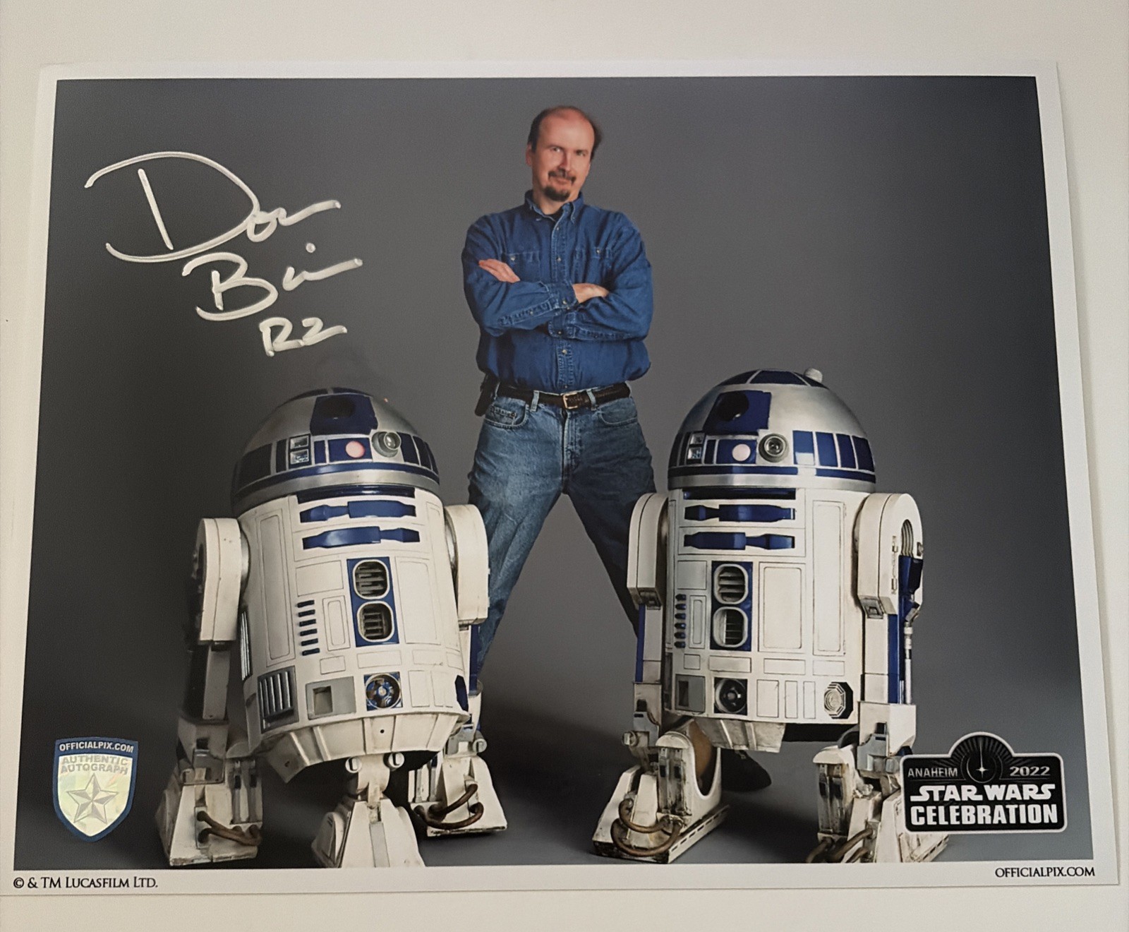 DON BIES Signed STAR WARS 8×10 R2 MODEL MAKER Authentic Autograph Photo OPIX